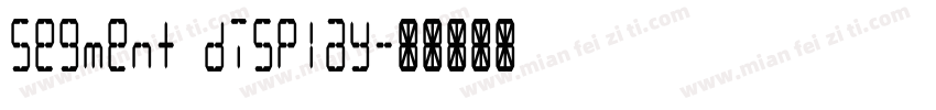 Segment display字体转换